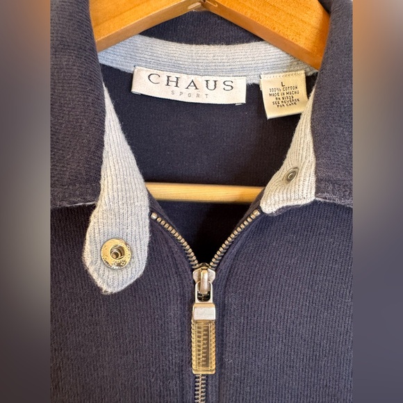 Chaus Sport Women's Blue Ribbed Vest - Picture 4 of 5